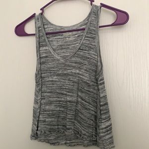 Grey V-neck Tank top